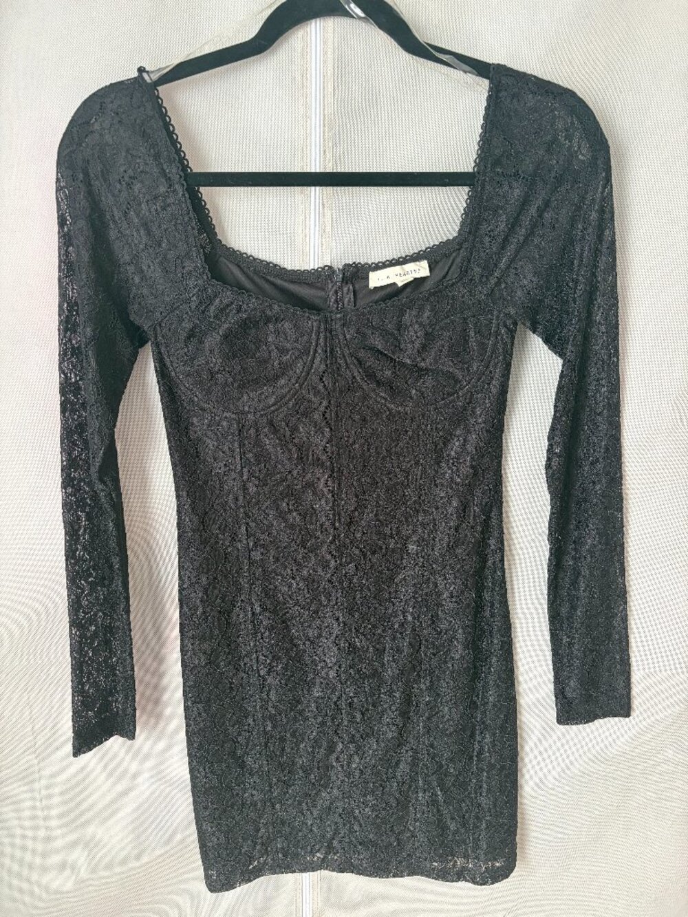 L.A. Hearts Corset Black Lace Mini Dress